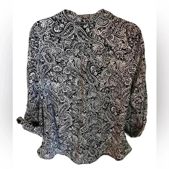 Women’s Paisley Utility Blouse 🌼, Like New XL - Picture 2 of 4